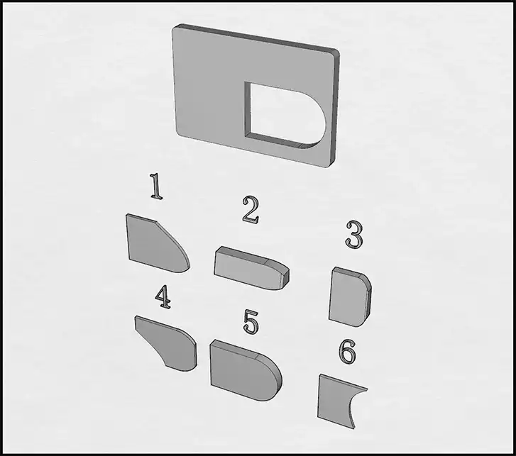 Visual spatial reasoning test