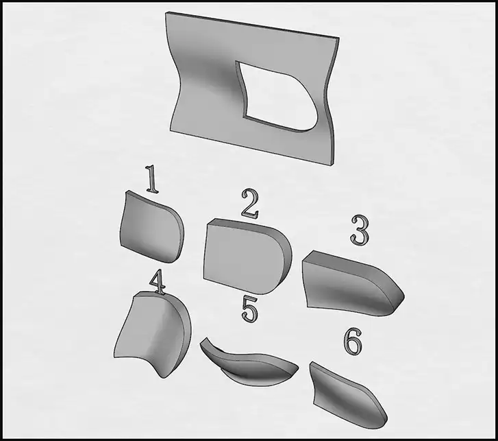 Visual spatial reasoning test