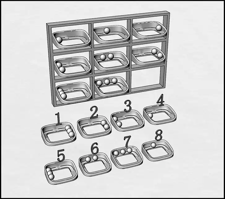 Visual spatial reasoning test