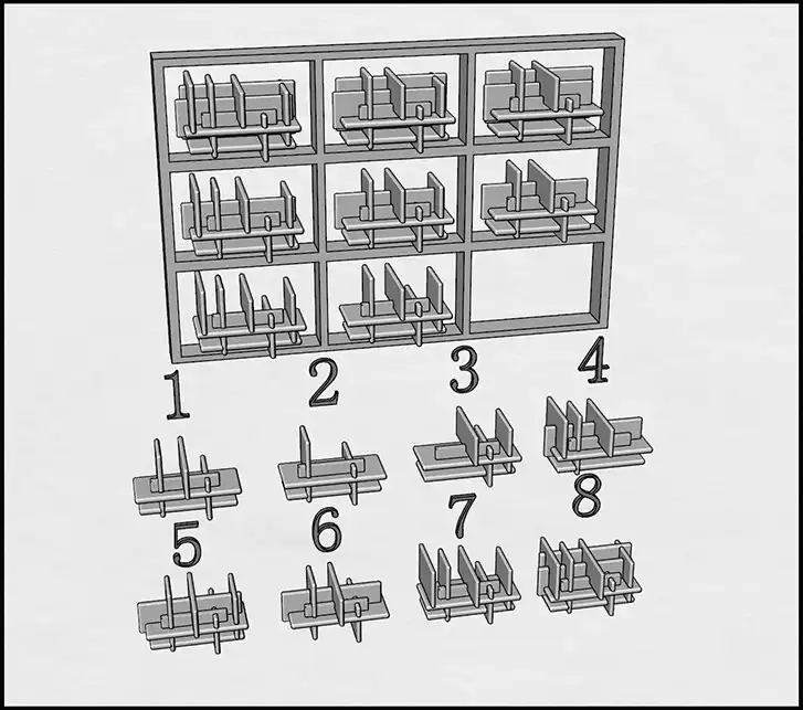 Visual spatial reasoning test